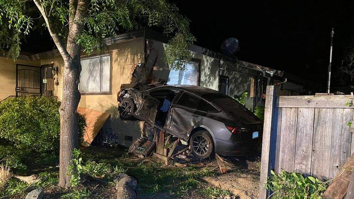 The wife of the Sonoma County sheriff faces a driving under the influence charge after her Tesla crashed into a home, injuring one, California police say.