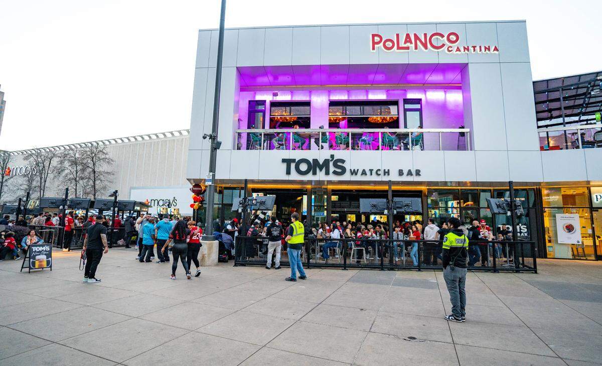 Tom’s Watch Bar in DoCo is hosting a watch party for the NFC Championship game between the San Francisco 49ers and the Detroit Lions on Sunday, Jan. 28, 2024.