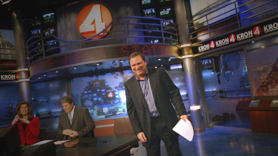 Bay Area sportscaster Gary Radnich, seen in this 2005 file photo at San Francisco TV station KRON, announced Saturday he’s retiring from his radio job with KNBR.