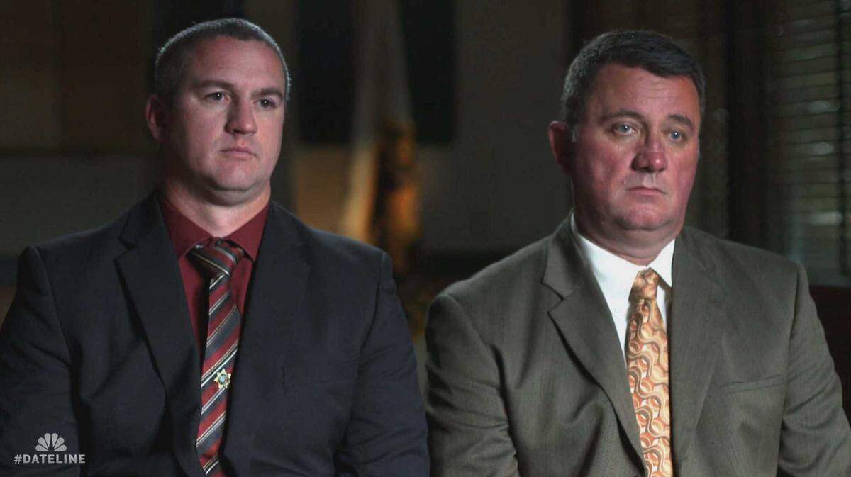 Shasta County sheriffâs Detectives Kyle Wallace and Brian Jackson are seen during an interview with “Dateline NBC,” in a segment that will air Friday, April 22, 2022, at 9 p.m. on NBC stations.