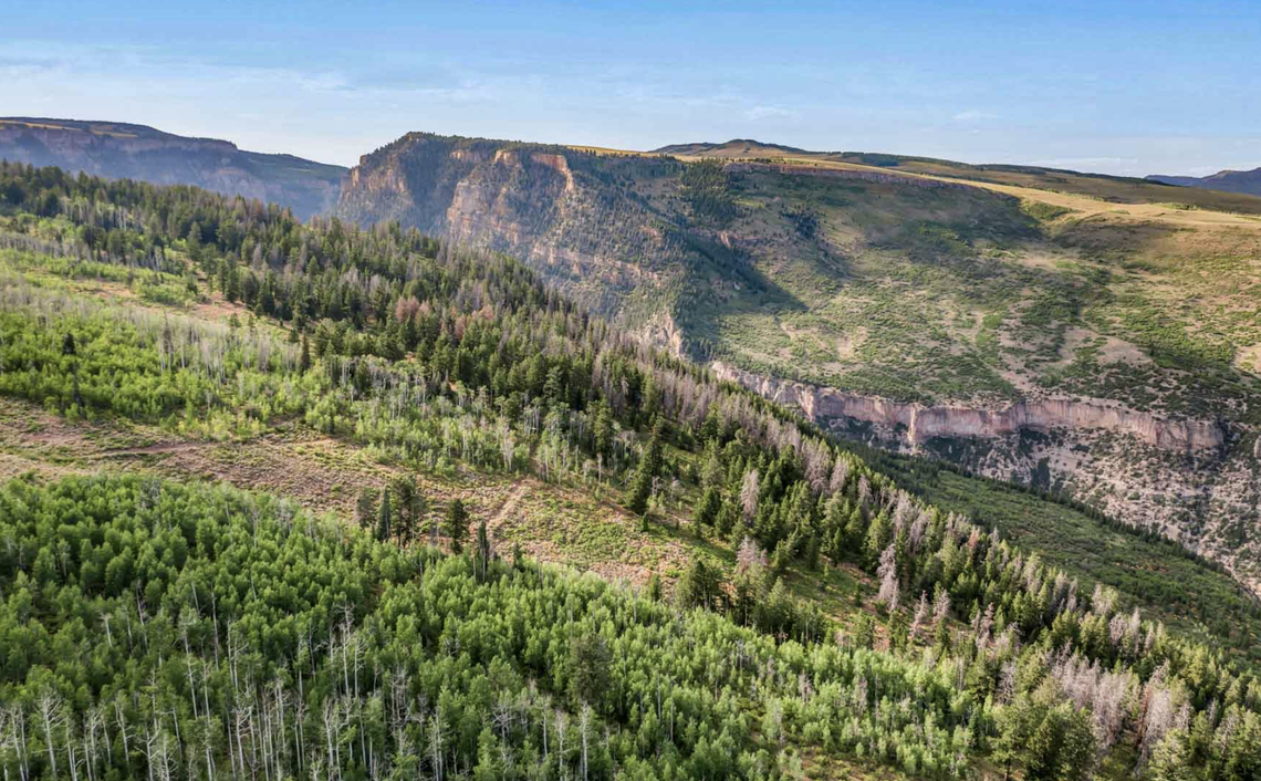 The ranch offers off-grid living with private ski runs.