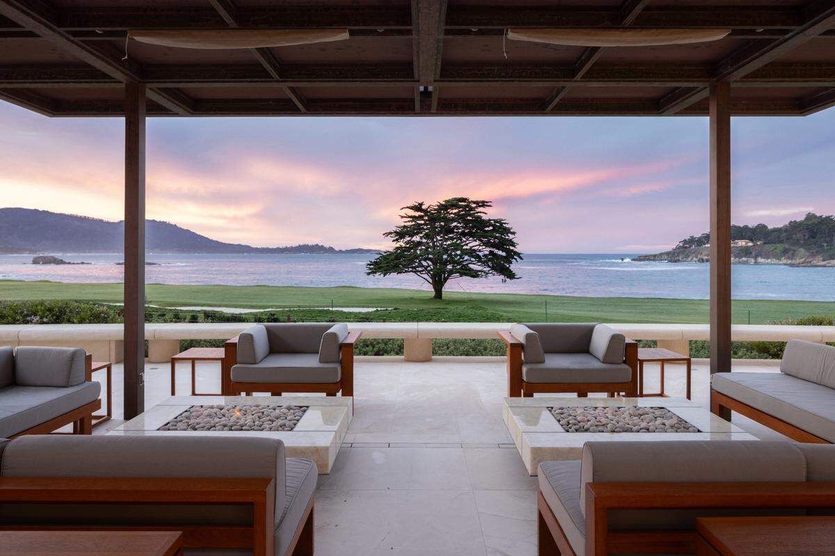 The “Masterpiece on 18” sits on the famous finishing hole of the Pebble Beach Golf Links in Monterey County.