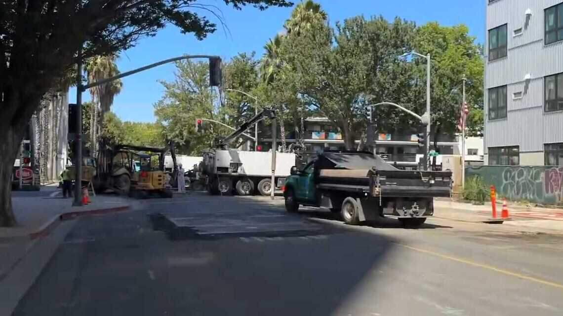 CalEPA headquarters evacuated after crew struck gas line in downtown Sacramento