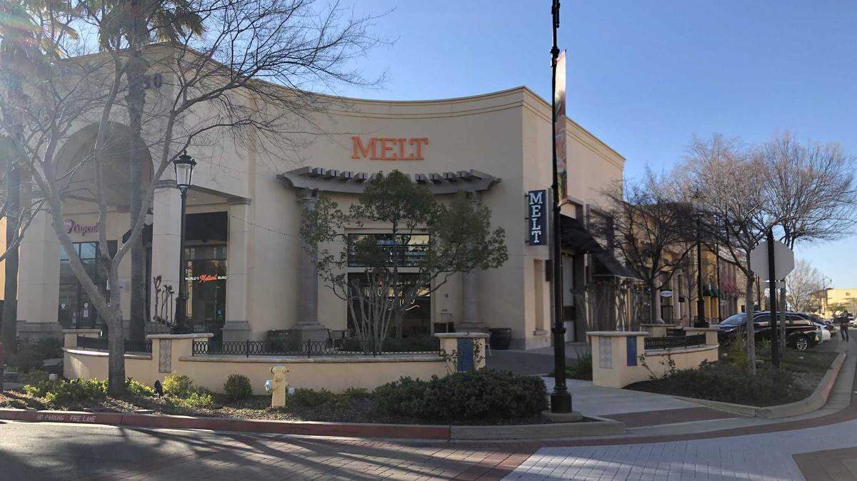 The Melt, shown here on March 15, 2023, is in the Folsom Palladio across the street from Barnes & Noble. The restaurant opened on March 13, 2023.