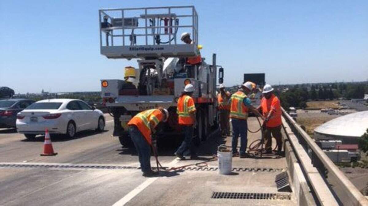 A lane of westbound Interstate 80 in West Sacramento has been closed for emergency repairs Friday afternoon, California Highway Patrol said.