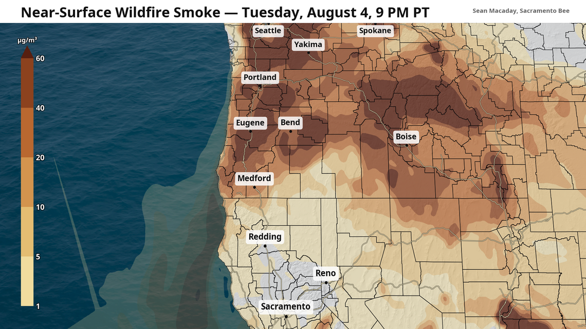Oregon fires are bringing smoke to Sacramento skies. What it means for air quality