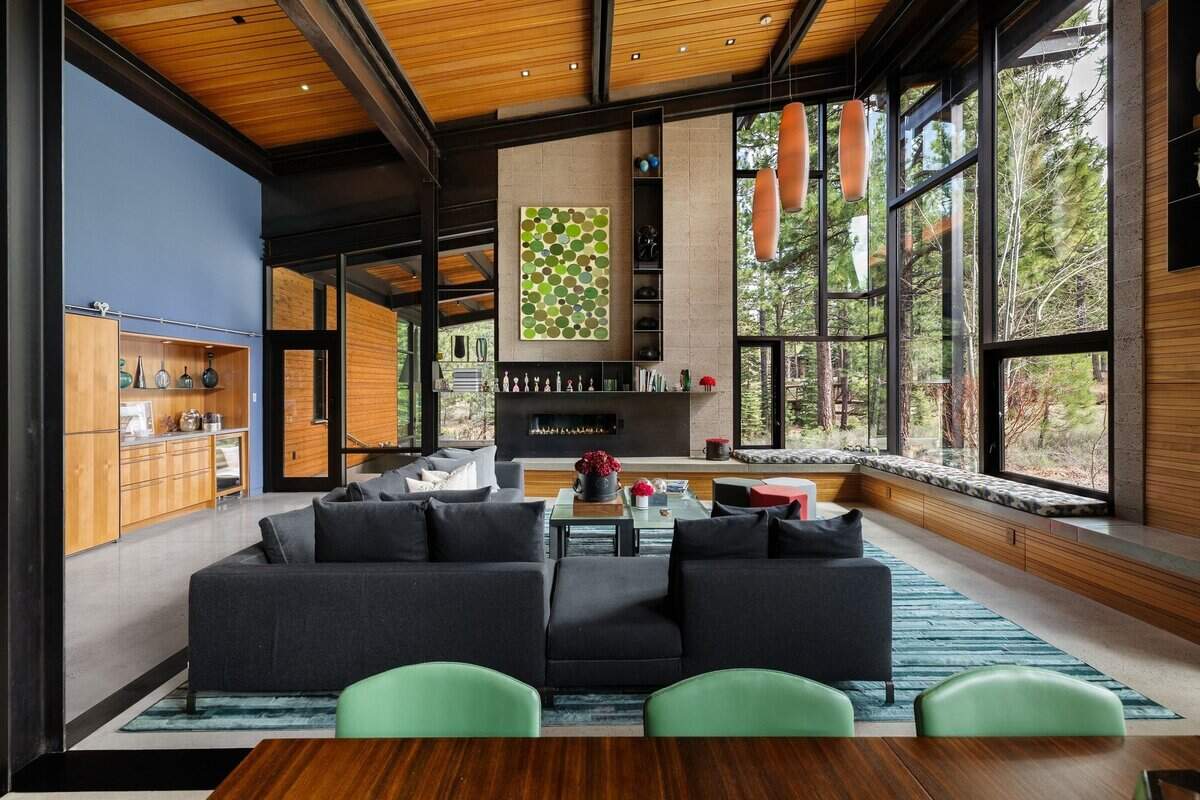 The 2014-built home at 9612 Dunsmuir Way in the Truckee enclave of Martis Camp is listed for $16.9 million, offering six bedrooms, four full bathrooms and two half baths across more than 8,700 square feet.