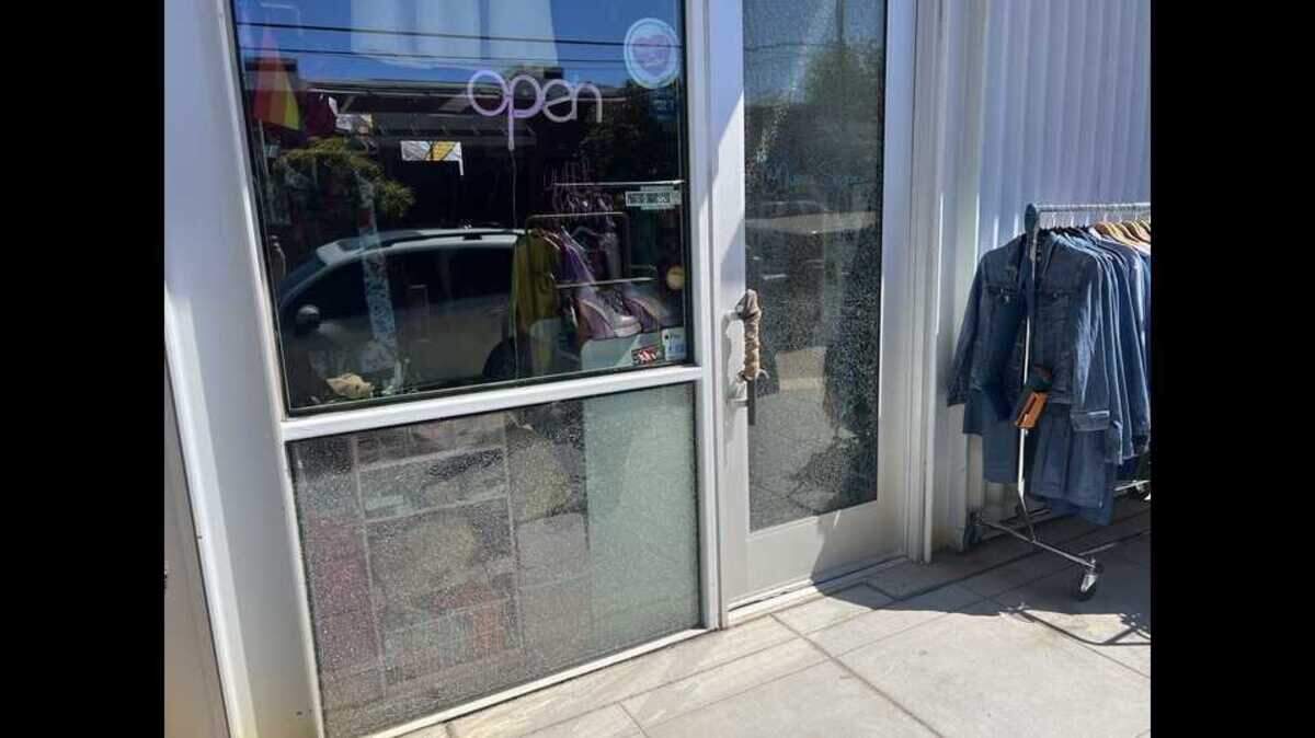 QueerShoppe, a North Oak Park LGBTQ+ owned thrift store, had its window broken Friday, said owner Amelia Sultana. A Sacramento police spokesperson said it is being investigated as a “possible” hate crime.