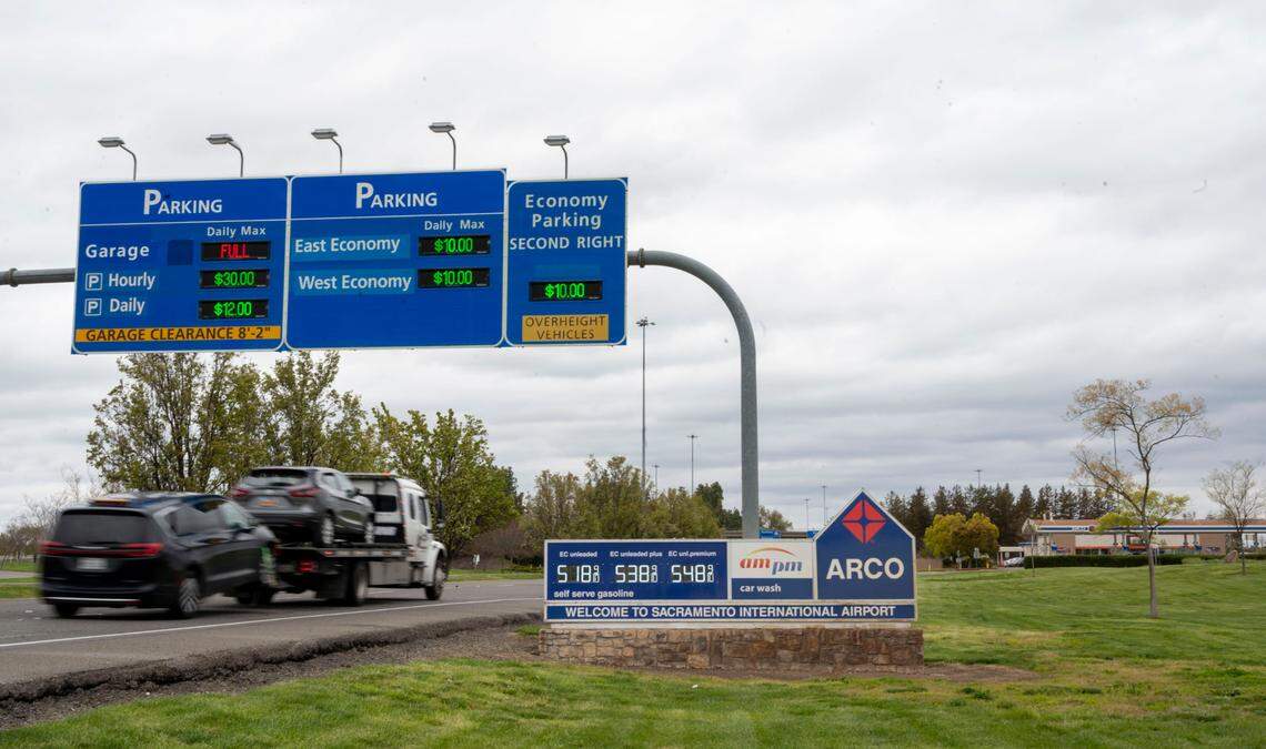 The Arco gas station at Sacramento International Airport.