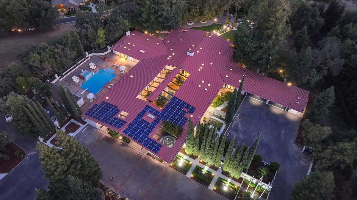 A bird’s-eye view of the property at 2300 California Ave. in Carmichael.
