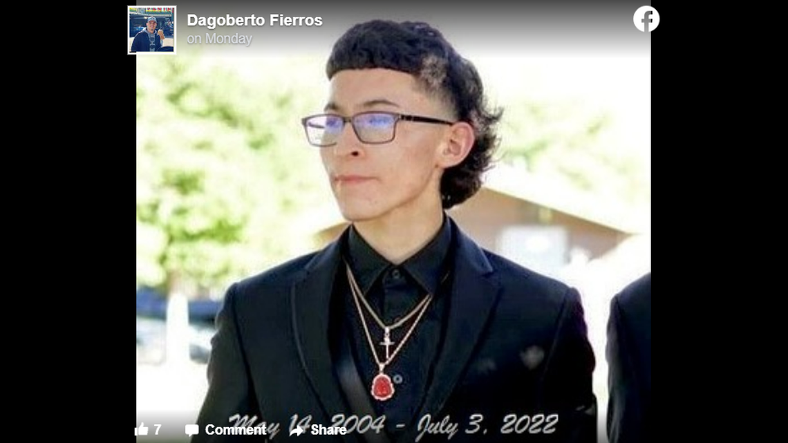 The body of 18-year-old Eduardo Fierros was found in Putah Creek in Winters, California, on July 10, seven days after he went missing, authorities said. He was in a truck with another man that crashed into the water.