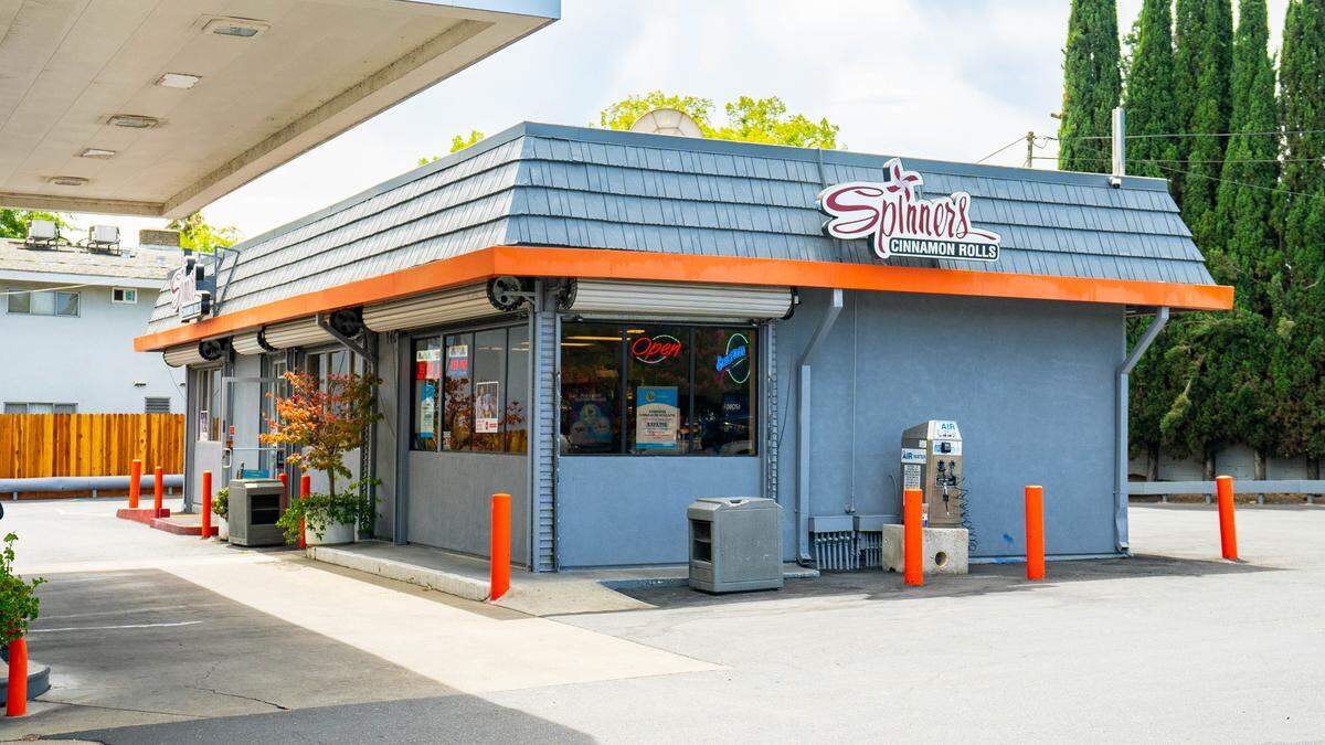 Spinners Cinnamon Rolls inside the 76 Gas Station in Sacramento is popular stop to pick up Mega Millions lottery tickets and cinnamon buns, Tuesday, August 1, 2023.