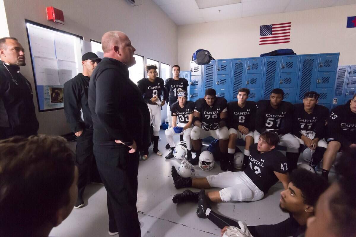 Second-year Capital Christian football coach Casey Taylor said a playoff loss to Bear River “was the best thing that could’ve happened to us: a new focus.”