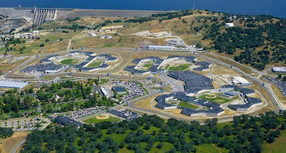 California State Prison, Sacramento, also known as New Folsom prison, is seen in an undated aerial photograph over Represa, Calif.
