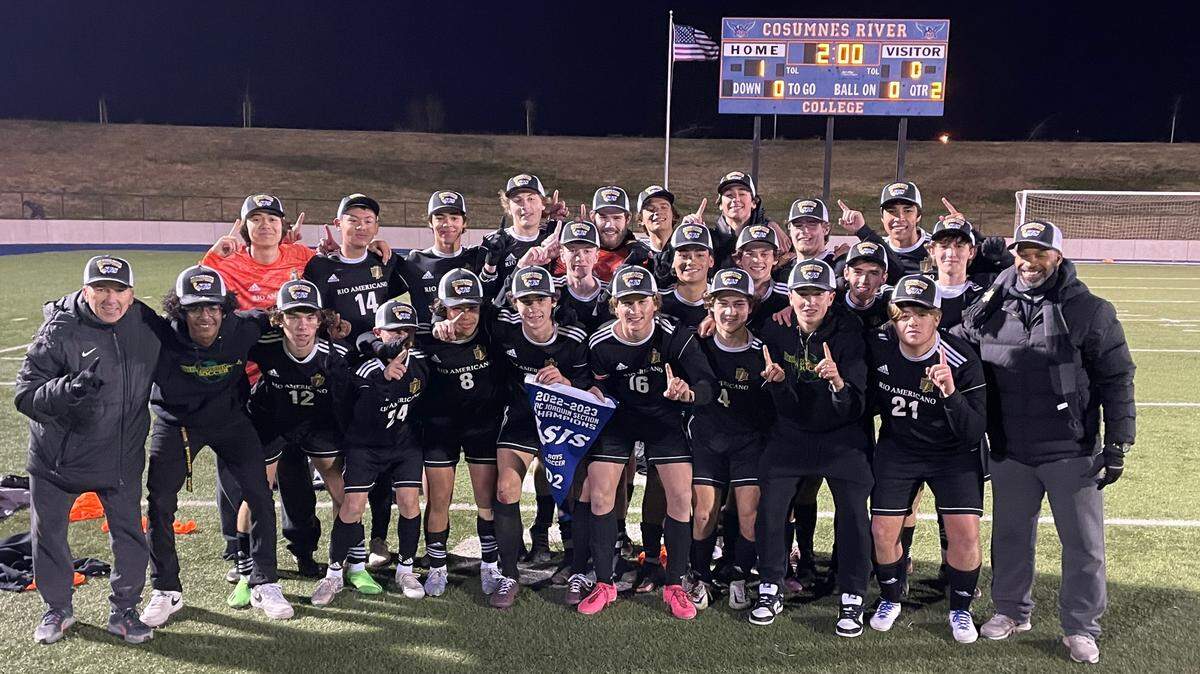 Rio Americano High School defeated rival Jesuit 1-0 to repeat as Sac-Joaquin Section Division II champions on Wednesday, Feb. 22, 2023, at Cosumnes River College.