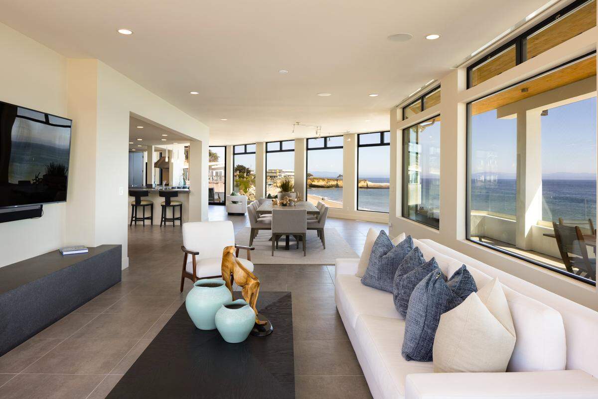 The home was remodeled to highlight the indoor-outdoor lifestyle.