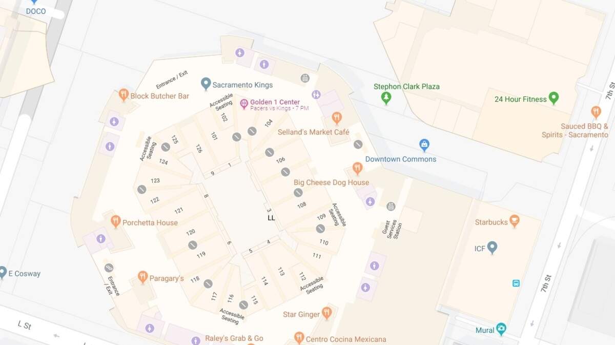 In this Google Maps screen shot, Stephon Clark Plaza can be seen.