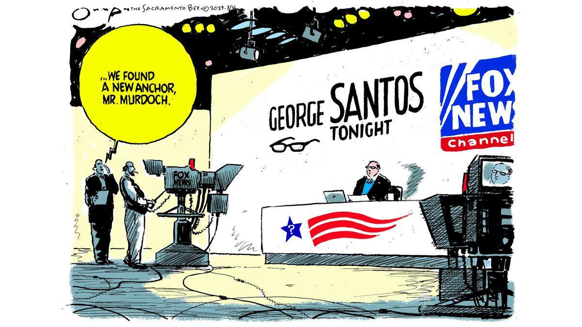 George Santos finally finds the right career fit.