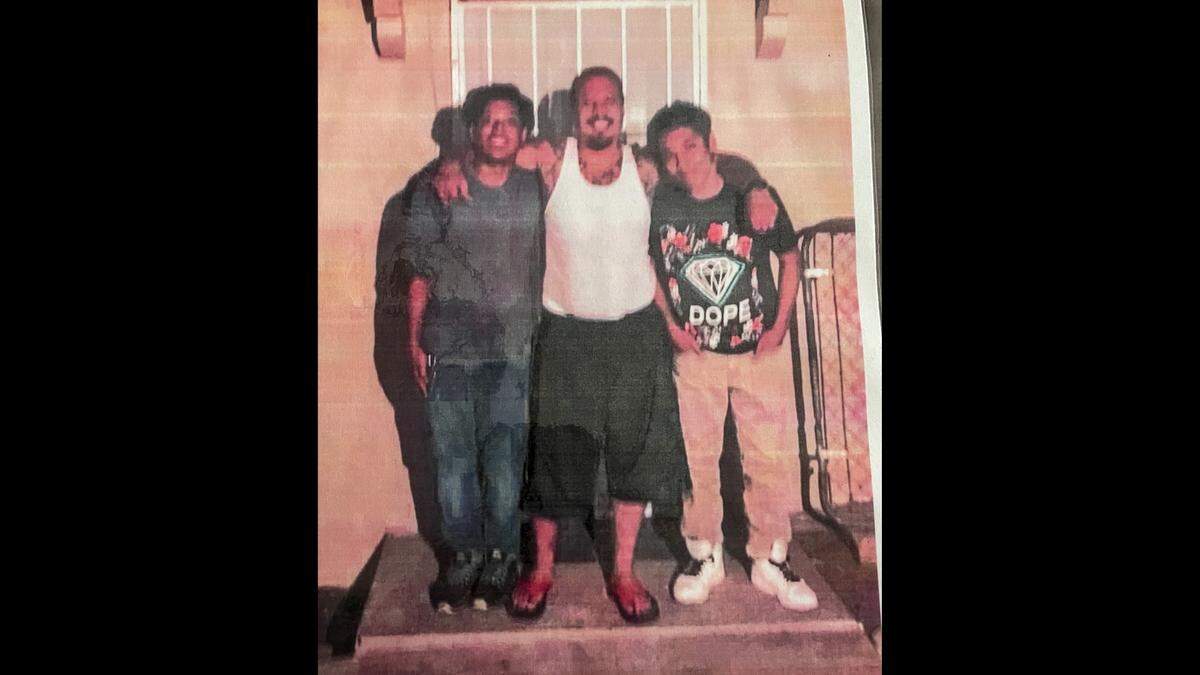 This provided photo shows Justino Rupard (left), Lonnie Rupard (middle) and Ronnie Lupard (right).