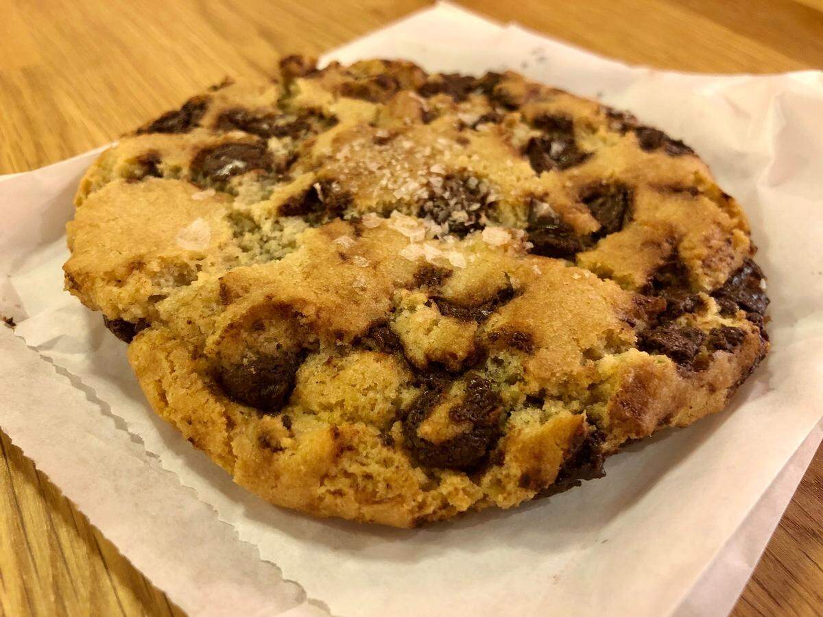 A Part Cafe’s tahini chocolate chip cookie.