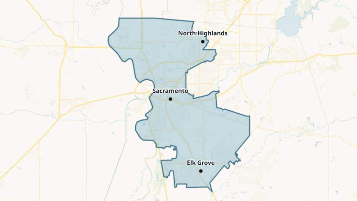 The 8th Senate District for the California Legislature.