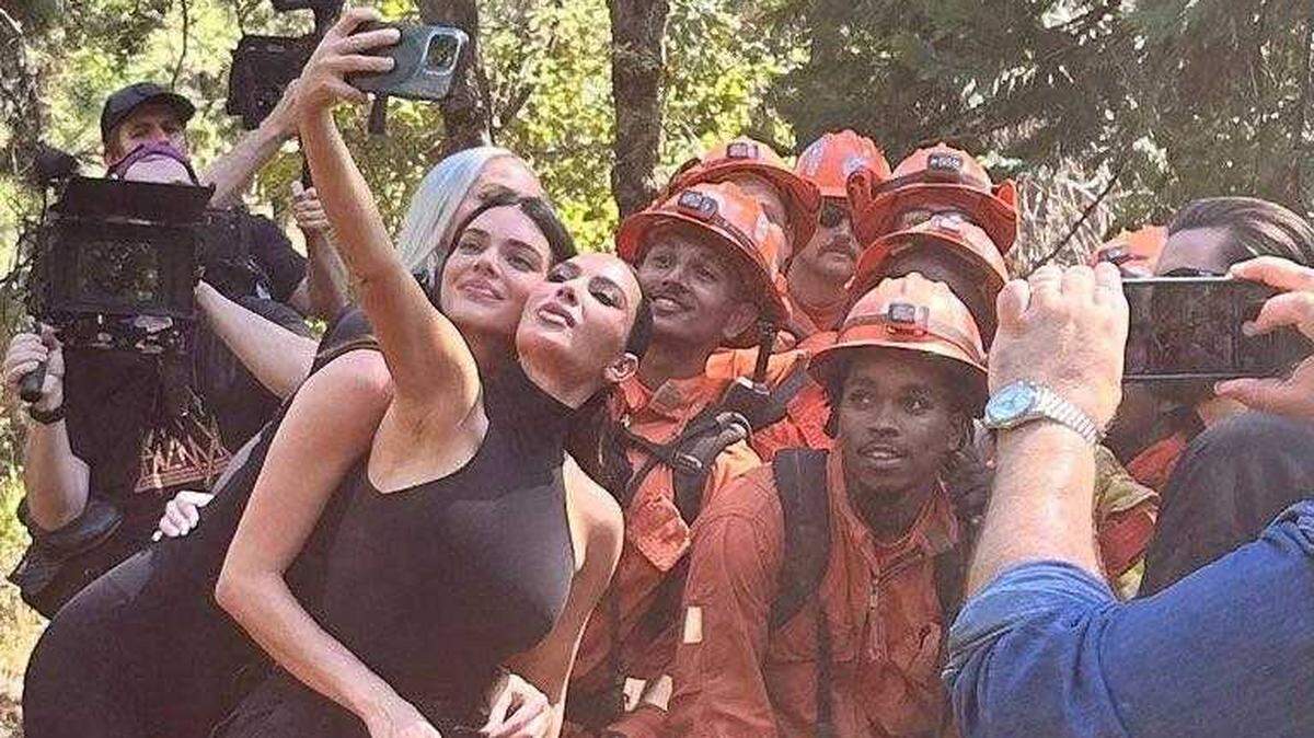 Celebrity Kim Kardashian visited Crew 3, Crew 5 and Pine Grove Youth Conservation Camp at the Growlersburg Conservation Camp to learn more about the fire programs operated by the California Department of Corrections and Rehabilitation. 