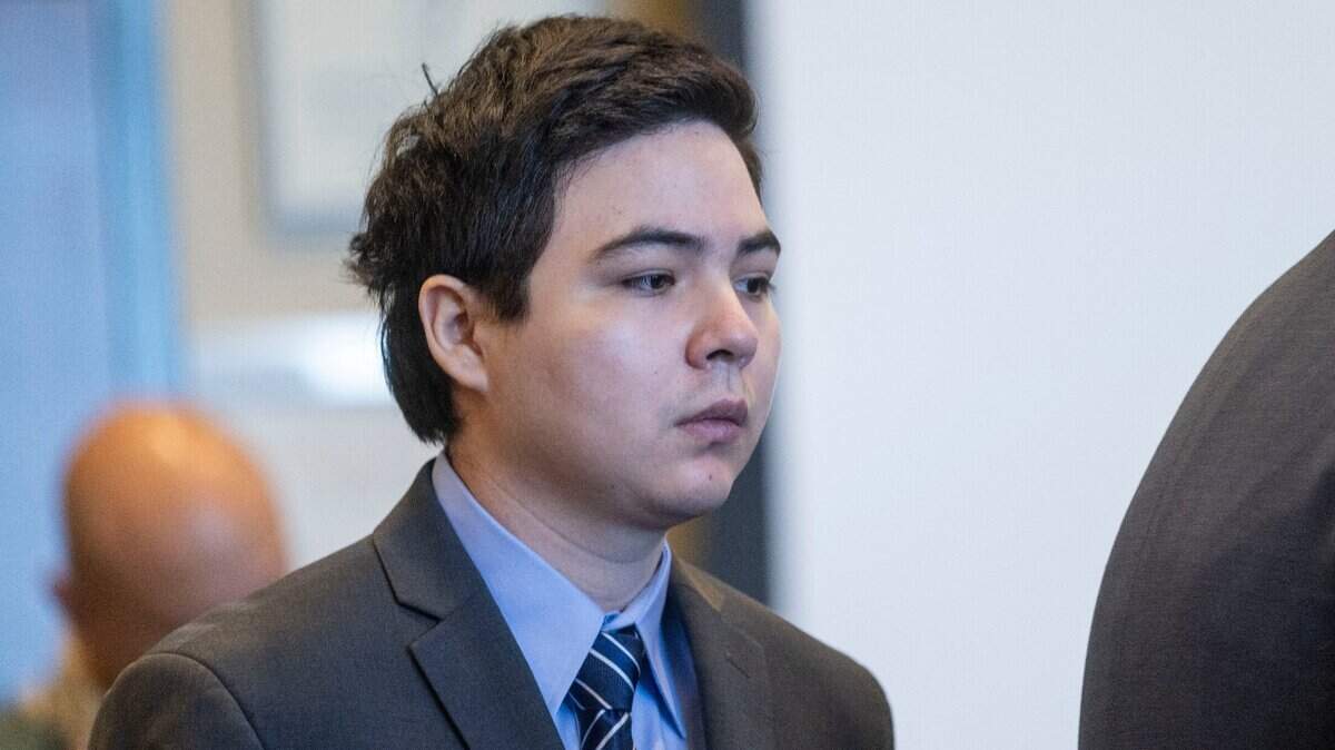 Carlos Reales Dominguez, a former UC Davis student accused in the 2023 Davis stabbing spree, testifies in his own defense in June during his first trial in Yolo Superior Court in Woodland. Dominguez is scheduled to face a second trial in May after jurors deadlocked and a mistrial was declared.