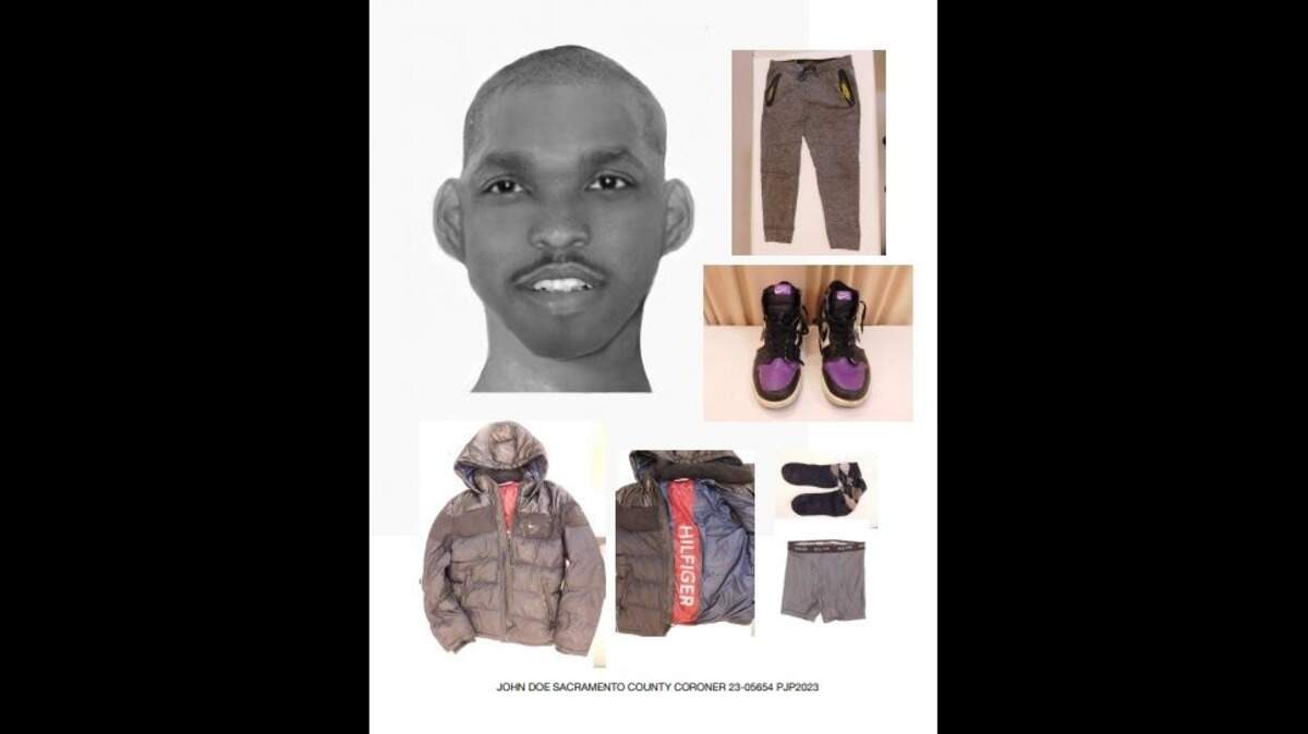 Authorities on Thursday released a sketch and photos of clothing of a young man who has not been identified since he was found Nov. 11 in Zapata Park in Sacramento, California. He died Nov. 17 at a hospital.
