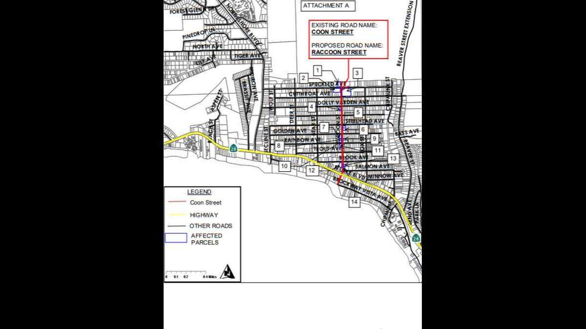 Placer County officials approved the name change of a North Lake Tahoe Street Tuesday on the grounds that the existing name was an offensive racial slur.Â 