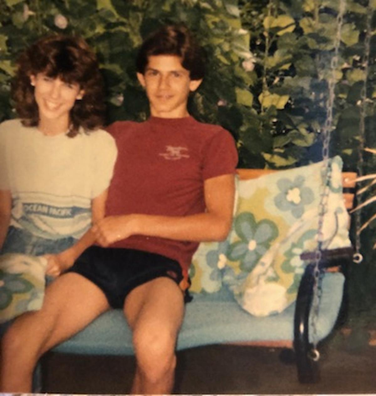 Jennifer Wells and then-boyfriend Kevin Limbaugh in a July 1986 photo while the two were high school students in Michigan.