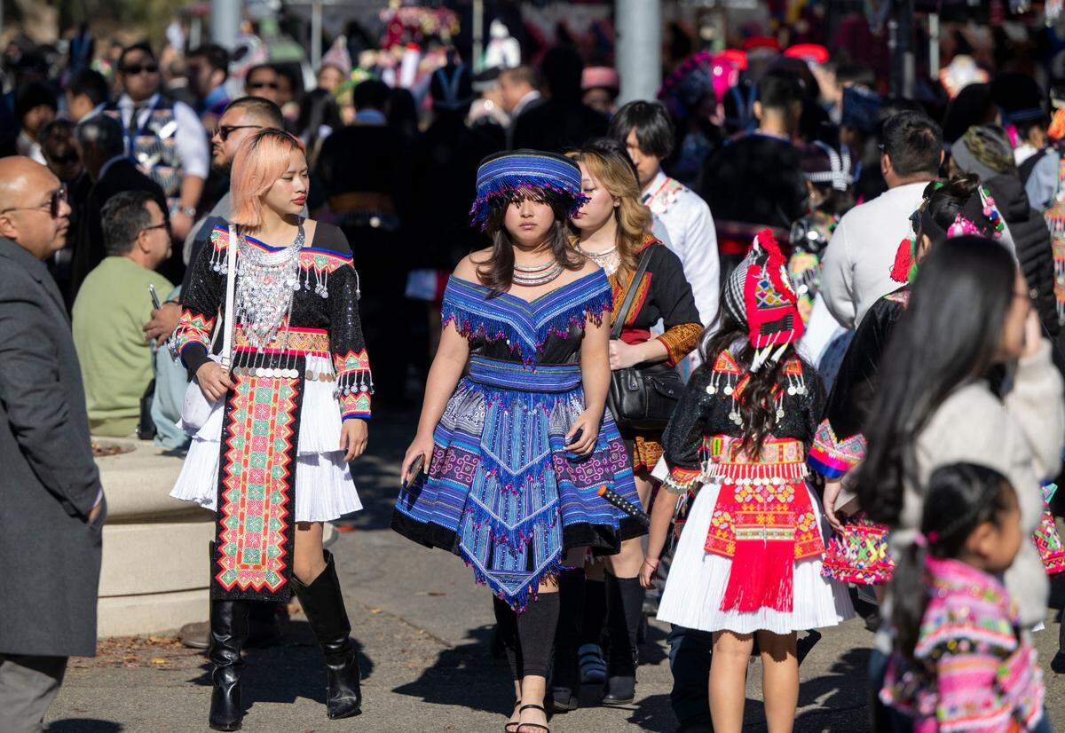 Thousands of Hmong community members gathered at Cal Expo this weekend to celebrate the Sacramento Hmong New Year festival Saturday.