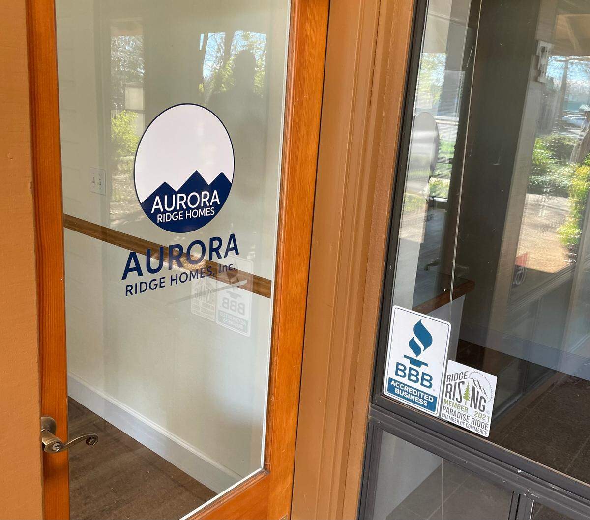 Aurora Ridge Homes’ abandoned office in Paradise