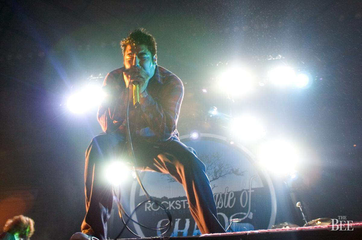 The Deftones front man Chino Moreno takes the stage as the Sacramento natives rock Arco Arena Wednesday, March 29, 2006 at the Sacramento stop of the Taste of Chaos tour.