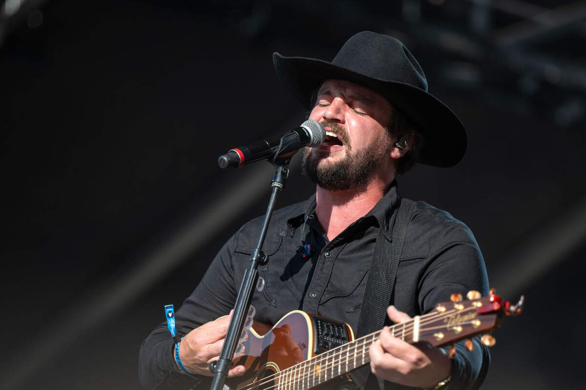 Singer-songwriter Chayce Beckham, the 2021 winner of “American Idol” from Apple Valley, Calif., performs at the GoldenSky Country Music Festival at Discovery Park in Sacramento on Sunday, Oct. 20, 2024.