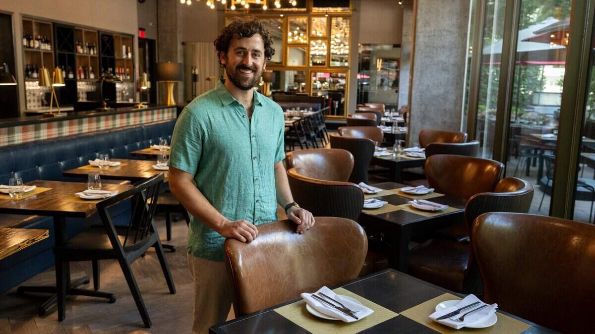 Bee food and drink reporter Benjy Egel is photographed in 2023 at Camden Spit & Larder in downtown Sacramento.