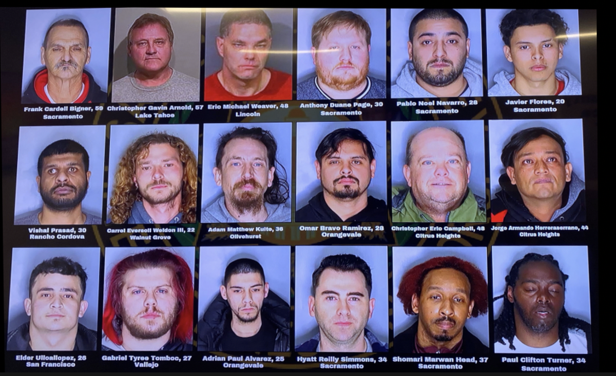 A sting operation called Secret Admirer nets 18 Northern California men, including 13 from Sacramento area.