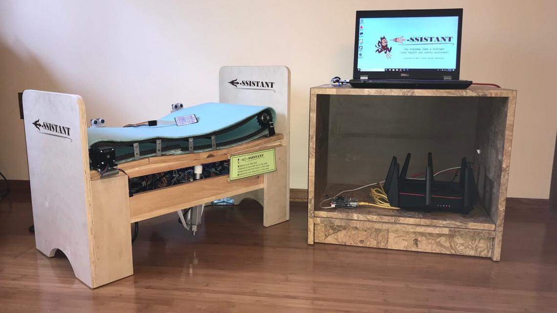 The Personal Care E-Assistant is a hospital bed that minimized pressure ulcers and was built by an online team of Arizona State students. Pressure ulcers are a national health concern and make thousands of victims every year.