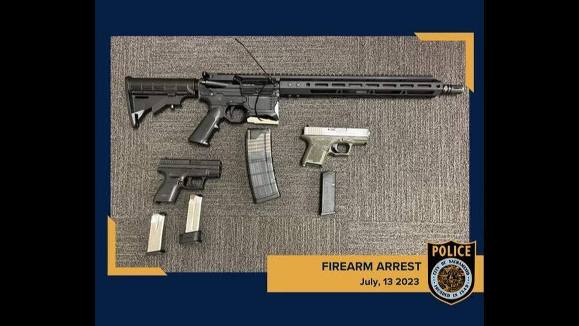 Two teen boys were arrest July 13, 2023 on suspicion of firearms charges after an AR-15 and two pistols were seized in a search warrant.