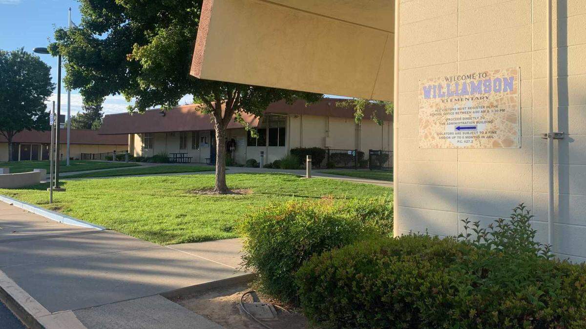 Williamson Elementary School in Rancho Cordova on Monday. A parent of a nonverbal autistic student at the Folsom Cordova Unified School District site alleged in a social media post that her 5-year-old son was assaulted and restrained.
