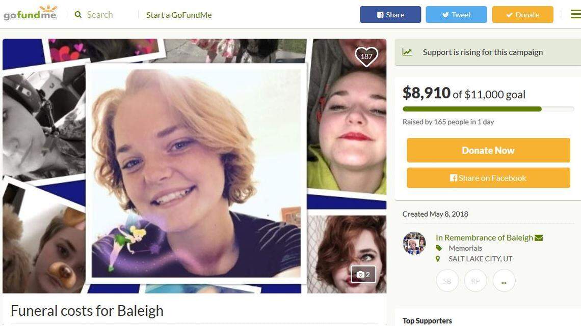 Baleigh Bagshaw, 15, died Monday in a brutal attack after arriving home from school while she was on the phone with her mother, Salt Lake City police say. Investigators arrested Shaun French, 24, on Wednesday in Colorado as a suspect in the slaying.