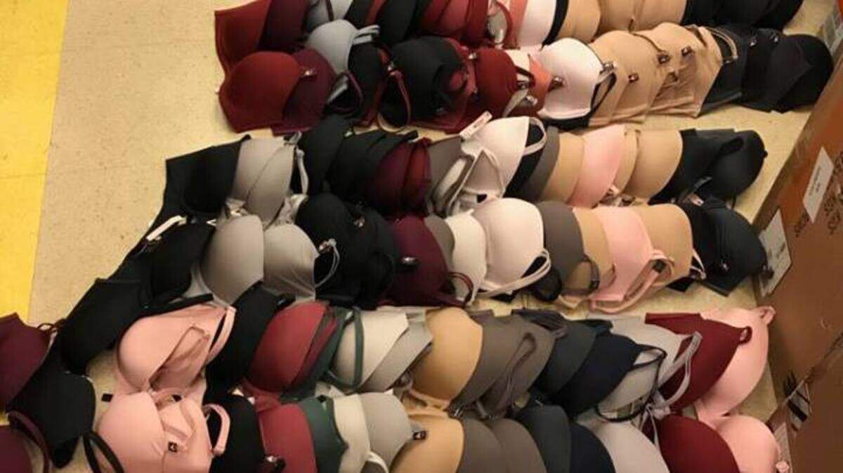 Evidence from a theft of $11,000 worth of bras.