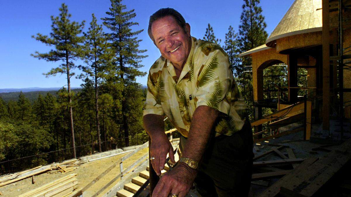 Developer C.C. Myers is all smiles on Sept. 4, 2007, after finishing the Bay Bridge East Span project and shifting his focus to his mansion under construction in the Winchester Country Club near Meadow Vista in Placer County.