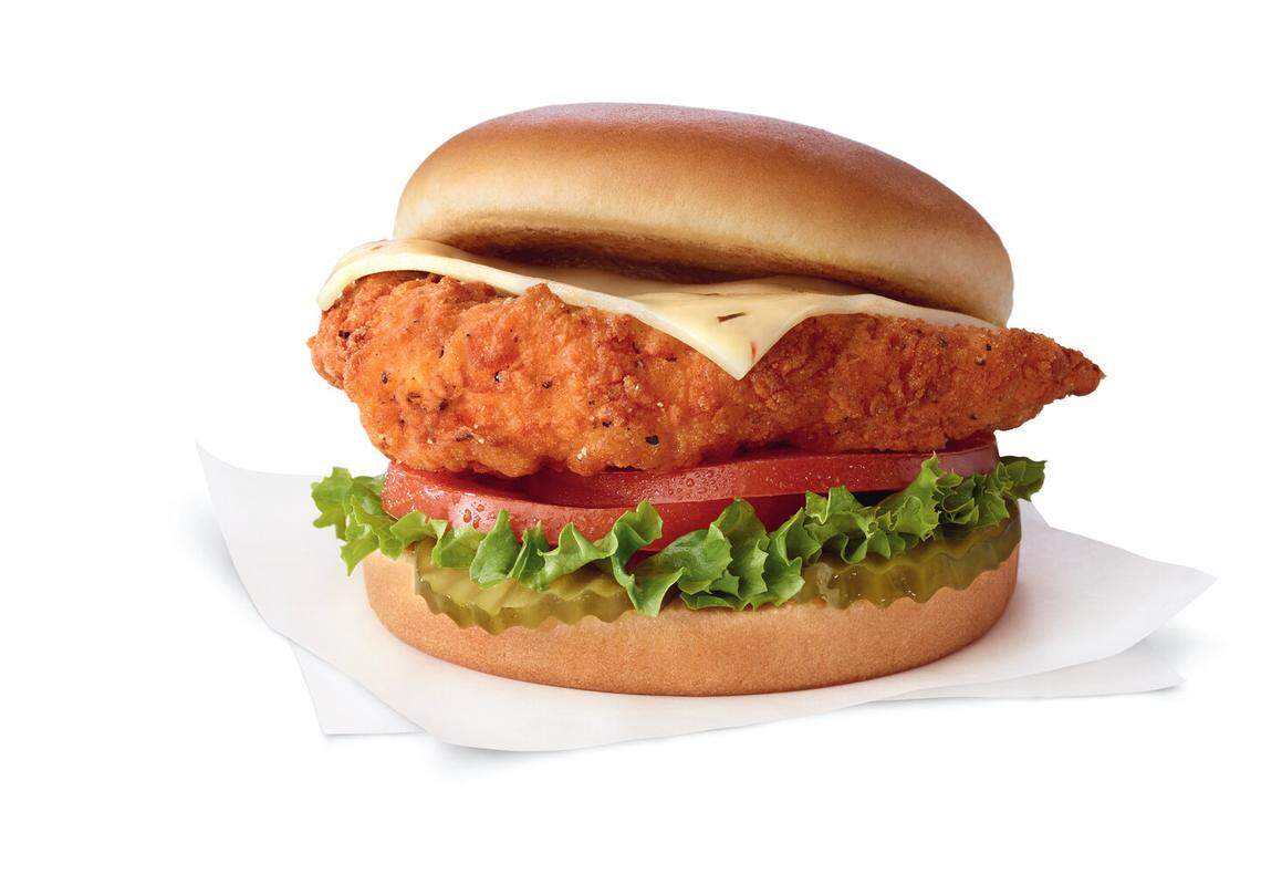 Chick-fil-A’s menu options include the Spicy Chicken Deluxe sandwich.