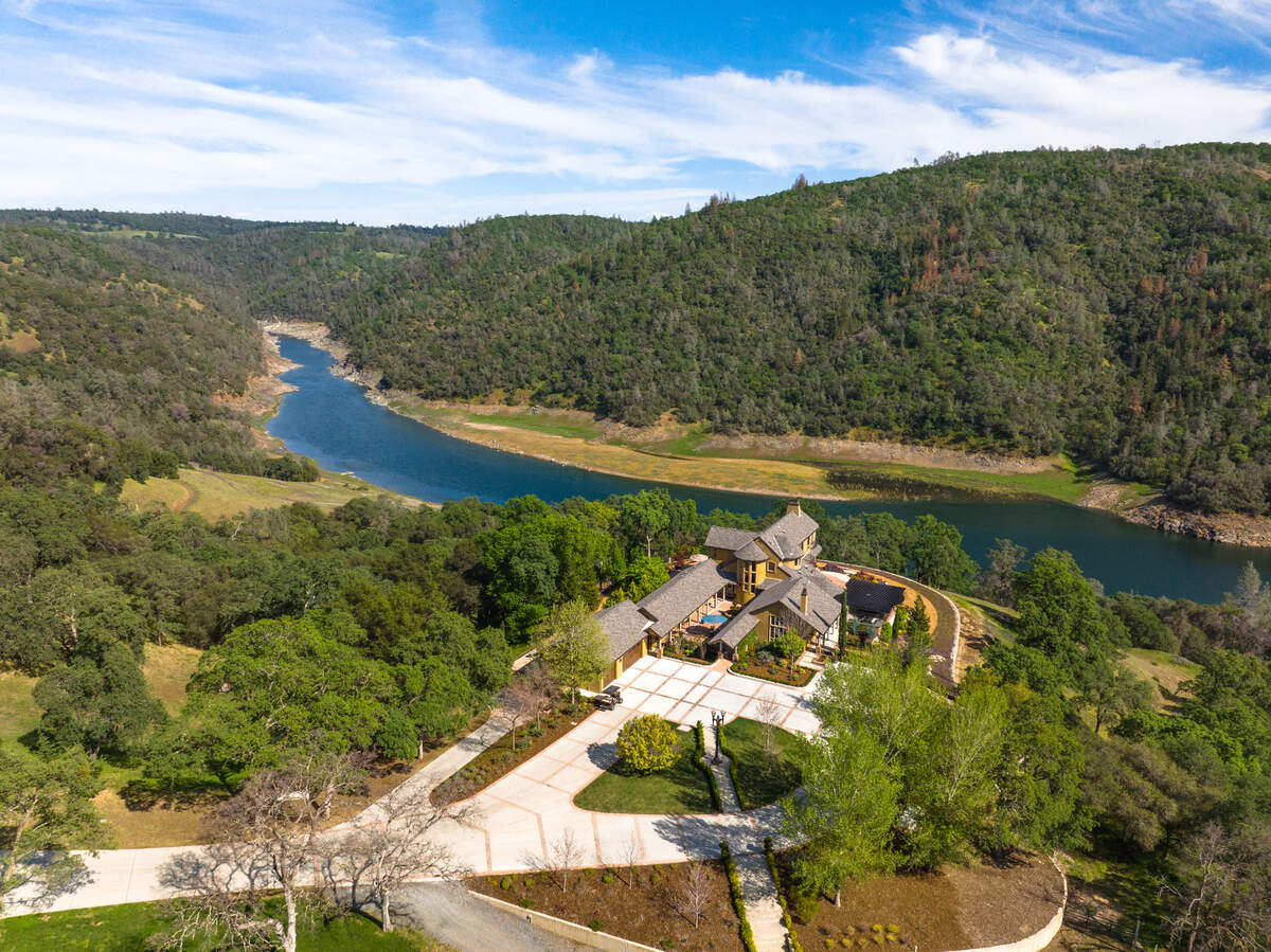 In Auburn, California, a home on 220 acres above American River Canyon and Folsom Lake is for sale for $20 million.