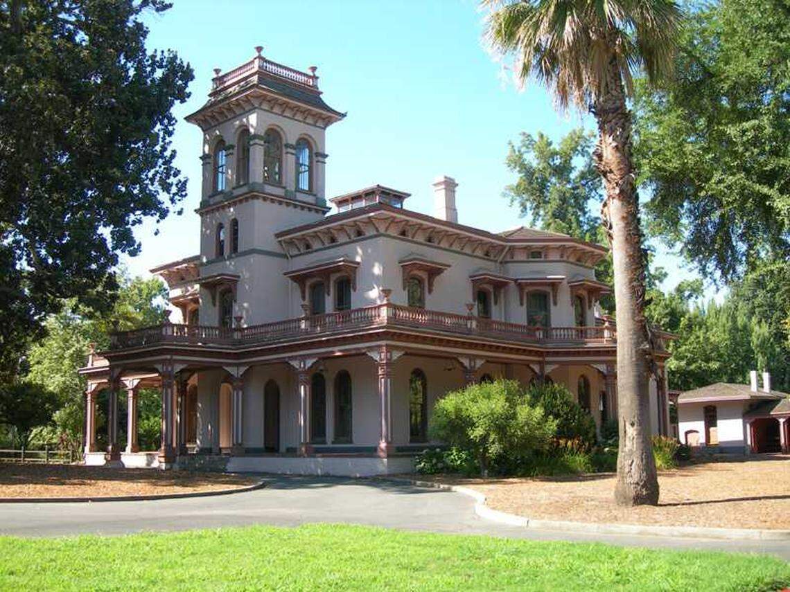 Bidwell Mansion, completed in 1868, was the centerpiece of Chico’s pioneer days. John and Annie Bidwell entertained presidents, generals and prominent activists during its hey-day. The building was gutted by a fire Wednesday, Dec. 11, 2024.