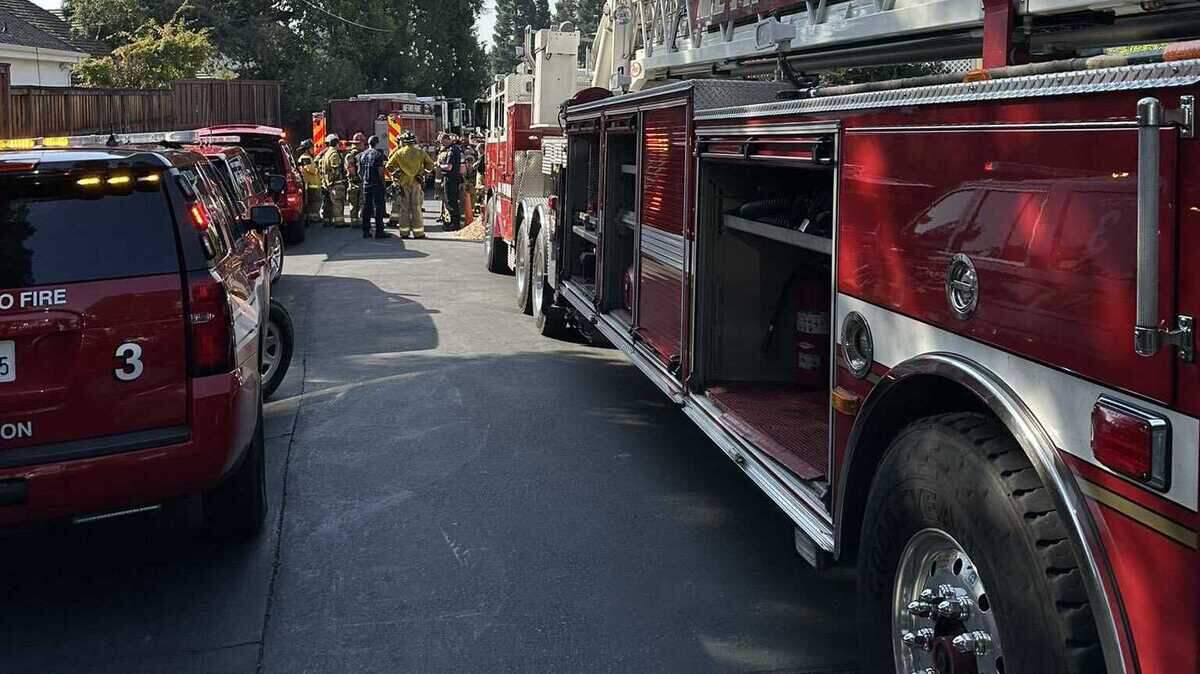 Firefighters on Friday Sept. 22, 2023, responded to a two-alarm fire at an apartment complex in the 5200 block of Arden Way in Carmichael, California.