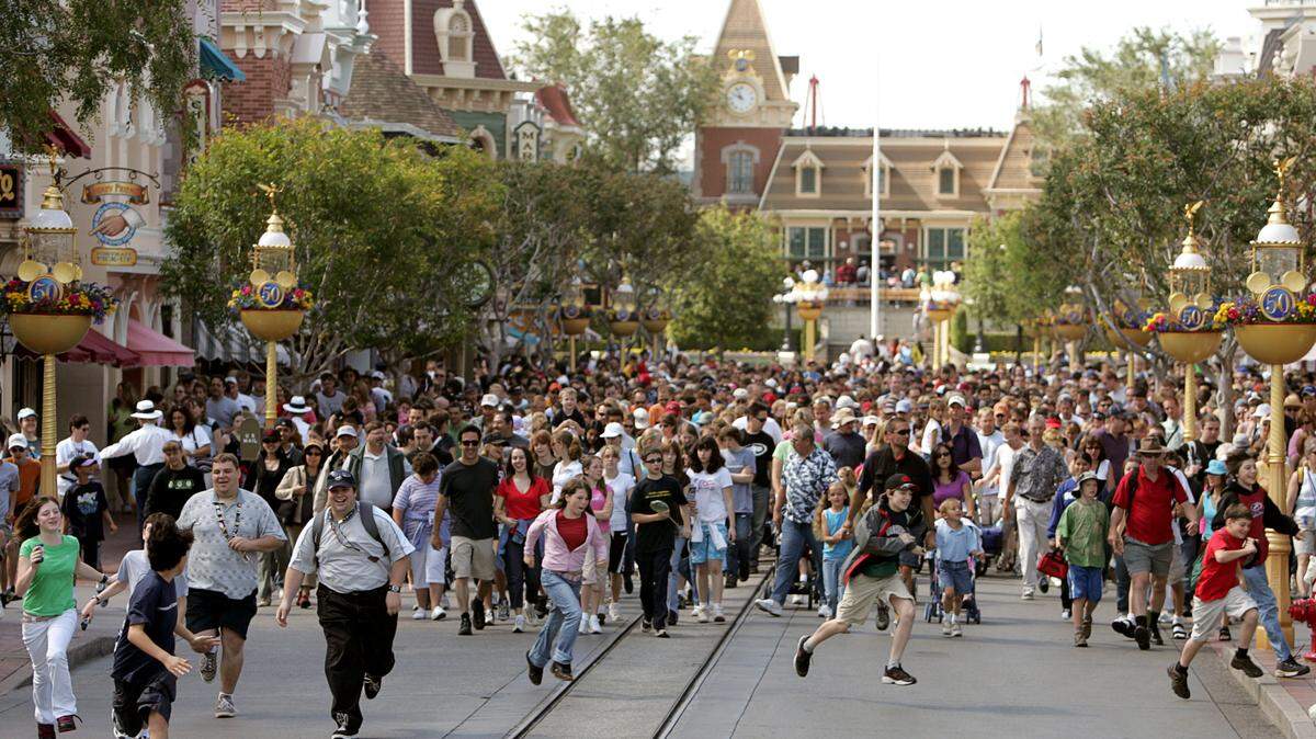 Disneyland launched its ticket and reservation system Thursday for the park’s reopening and hopeful park goers are waiting for hours to get their tickets.