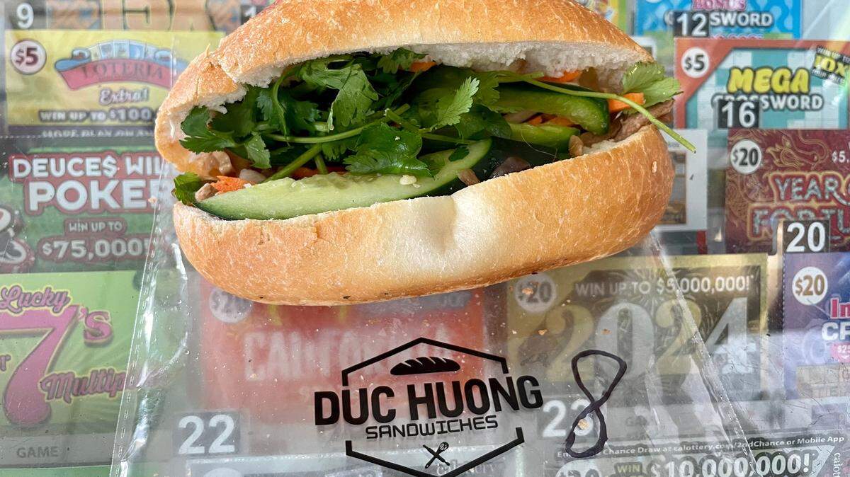 Duc Huong’s bánh mì sandwiches are also sold in Calvin’s Market in midtown Sacramento.