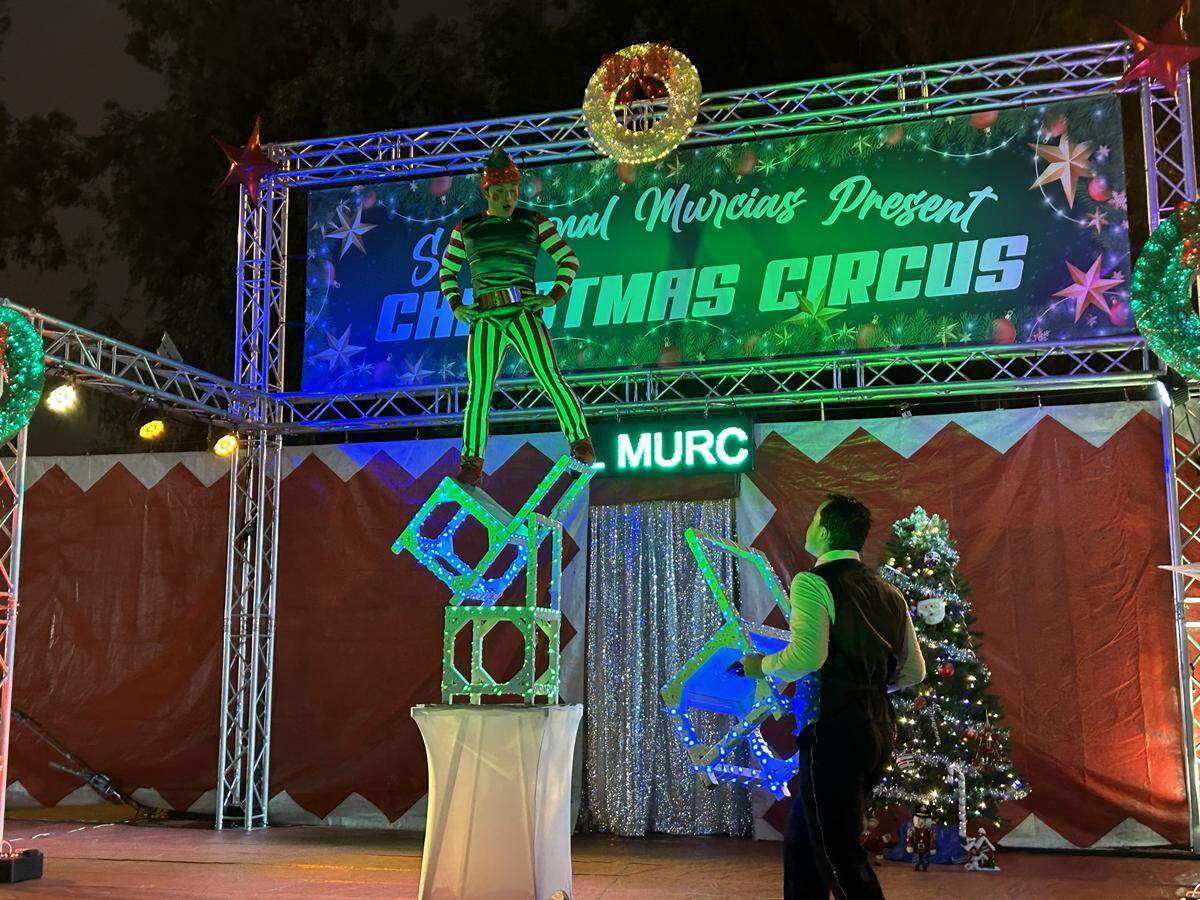 Imaginarium at the Cal Expo in Sacramento on Dec. 12, 2025. Sensational Murcia family circus performs up to three times a night.