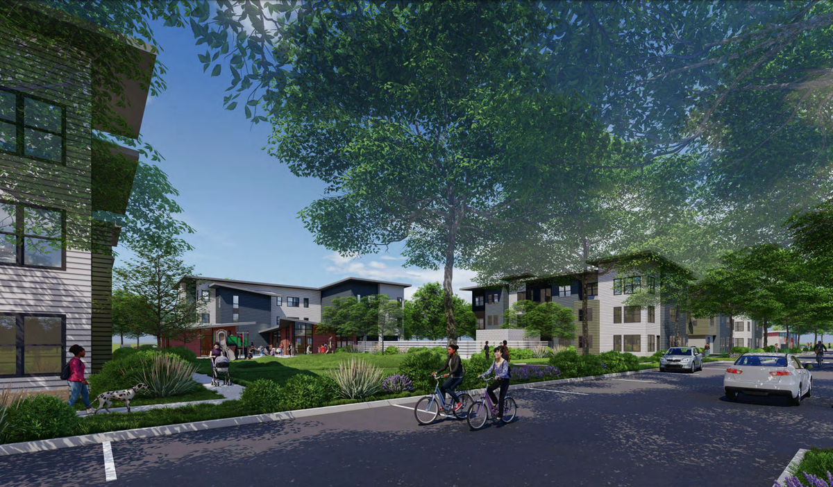 Mutual Housing California and the Sacramento Housing and Redevelopment Agency are proposing to build 150 units of affordable housing on the site of the former San Juan Motel on Stockton Boulevard in Sacramento, Calif.